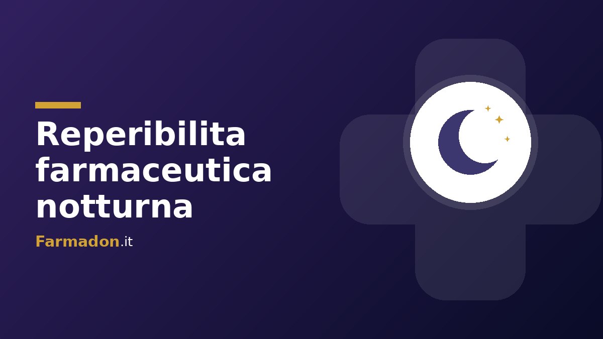 Illustrazione di una luna e stelle per il servizio notturno di reperibilita farmaceutica